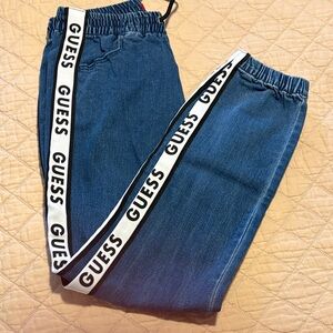 GUESS Women's Denim Jeggings with Logo Stripe